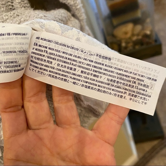 ABERCROMBIE Kids Light Gray Knit Lace Hoodie Sweater Size 15/16 - Picture 6 of 7